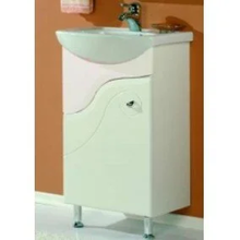 Тумба под раковину Акватон КОЛИБРИ 45,напольный, левый, белый 1A065201KO01L