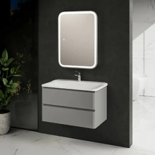 Тумба под раковину Aquame S4 AQM900480GM, 80 см, подвесная, цвет серый