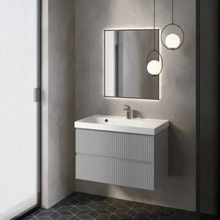 Тумба под раковину Aquame S1 AQM900180GM, 80 см, подвесная, цвет серый