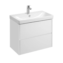 Тумба под раковину Акватон Сканди, 1A283001SD010, 80 см, подвесная, цвет белый матовый/белый глянец