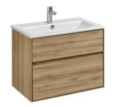 Тумба с раковиной Акватон Либерти 75 см, дуб эльвезия, раковина Элина 75, 1A2795К0LYC70