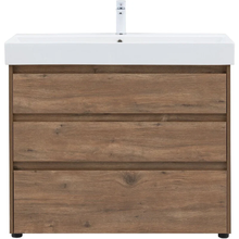 Тумба под раковину Aquanet Nova Lite, напольная, 100 см, цвет дуб рустикальный, 302480