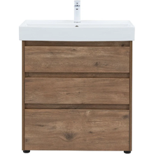Тумба под раковину Aquanet Nova Lite, напольная, 75 см, цвет дуб рустикальный, 302474