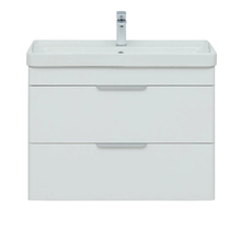 Тумба под раковину Aquanet Ирис new 70, подвесная, 2 ящика, белый глянец, 00310145