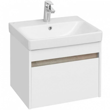 Тумба с раковиной Акватон Марти 55 см, подвесная, белый, 1A2632K0MY010