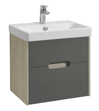 Тумба под раковину Акватон Оливия 55 см, грей, дуб ойстер, 1A254201OLUG0