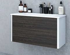 Модуль под раковину Акватон Брук 100, 1A202101BCDF0 два ящика, дуб феррара