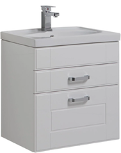 Тумба под раковину Aquanet Рондо 60 2 ящика, белый, 00189157