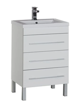 Тумба под раковину Aquanet Верона 58 напольная (3 ящика) 00178253, цвет белый