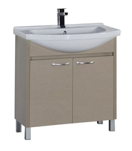 Тумба под раковину Aquanet Донна 80 (2 дверцы) 00168931, цвет светлый дуб