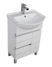 Тумба под раковину Aquanet Доминика 60 00171684, цвет фасада белый