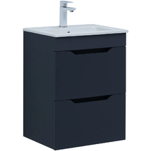 Тумба под раковину Aquanet Практика 330456, 50 см, 2 ящика, цвет маренго