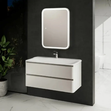 Тумба под раковину Aquame S4 AQM900410WH, 100 см, подвесная, цвет белый