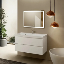 Тумба под раковину Aquame S3 AQM900310WH, 100 см, подвесная, цвет белый