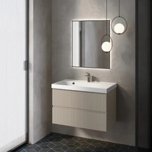 Тумба под раковину Aquame S1 AQM900180BG, 80 см, подвесная, цвет бежевый