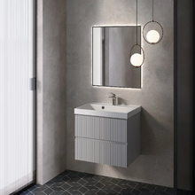 Тумба под раковину Aquame S1 AQM900160GM, 60 см, подвесная, цвет серый