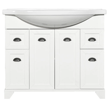 Тумба под раковину Aquaton Шарм 1A224101SMPO0, 100 см, напольная, цвет белый