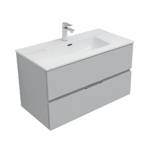 Тумба под раковину Aquanet Алвита 00303922 90, подвесная, серая