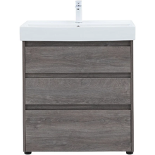 Тумба под раковину Aquanet Nova Lite, напольная, 75 см, цвет дуб рошелье, 302473