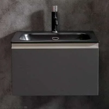 Тумба под раковину Armadi Art Vallessi 60 см подвесная, антрацит матовый, 837-060-A matt