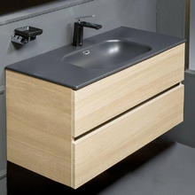 Тумба под раковину Armadi Art Vallessi 120 см подвесная, light oak, 837-120-L