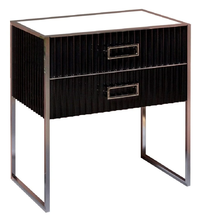 Тумба под раковину Armadi Art Monaco 80 см, напольная, черный, хром, 867-080-BCR