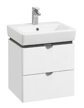 Тумба под раковину Акватон Скай PRO 50 подвесная, белый глянцевый, 1A238001SY010