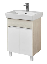 Тумба под раковину Акватон Верди PRO Н 60 см напольная, белый, ясень фабрик, 1A207701VDAV0