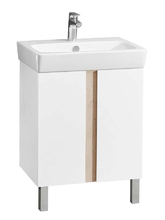 Тумба под раковину Акватон Кантри 60 см напольная, белый/дуб верона, 1A257401AHB20