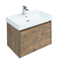 Тумба под раковину Aquanet Nova Lite 75, 1 + 1 ящик в ящике, дуб рустикальный (249514)