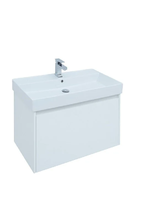 Тумба под раковину Aquanet Nova Lite 90, 1 + 1 ящик в ящике, белый глянец (242257)