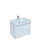 Тумба под раковину Aquanet Nova Lite 75, 1 + 1 ящик в ящике, белый глянец (242275)