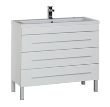 Тумба под раковину Aquanet Верона 100 напольная (3 ящика) 00178471, цвет белый