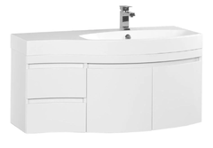 Тумба под раковину Aquanet Опера 2-115 R (2 дверцы, 2 ящика) 00169654, правая, цвет белый