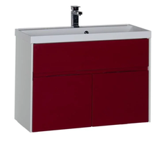 Тумба под раковину Aquanet Латина 90 00179932, цвет фасада бордо
