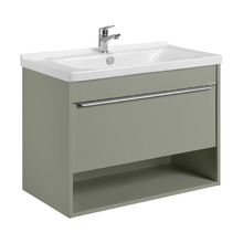 Тумба под раковину Aquaton Хоуп 1A287301HP9D0, 80 см, подвесная, цвет хаки