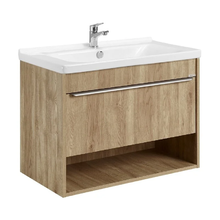 Тумба под раковину Aquaton Хоуп 1A287301HP6C0, 80 см, подвесная, цвет орех