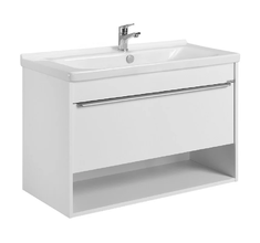 Тумба под раковину Aquaton Хоуп 1A287401HP2B0, 100 см, подвесная, белый матовый