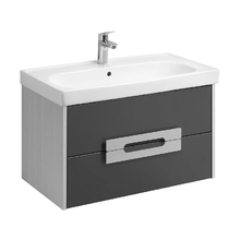 Тумба под раковину Aquaton Ар-Деко 1A280401DD8D0, 85 см, подвесная, цвет серый кобальт