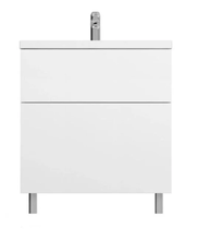 Тумба с раковиной Am.Pm Gem M90-FSX0752-WC0752WG, 75 см, напольная, Push to Open, белая