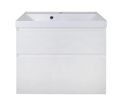 Тумба с раковиной Azario Velluto CS00088602, 70 см, подвесная, белая матовая