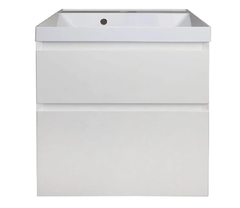 Тумба с раковиной Azario Velluto CS00088601, 60 см, подвесная, белая матовая