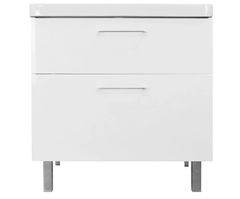 Тумба с раковиной Azario Ника Н CS00082789, 80 см, напольная, белая