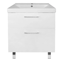 Тумба с раковиной Azario Ника Н CS00091368, 60 см, напольная, белая