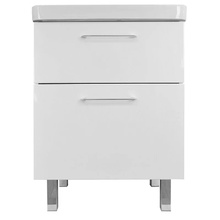 Тумба с раковиной Azario Ника Н CS00082788, 60 см, напольная, белая