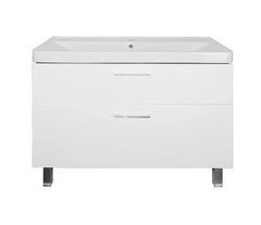 Тумба с раковиной Azario Ника Н CS00089955, 100 см, напольная, белая