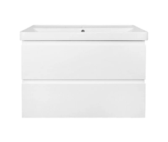 Тумба с раковиной Azario Мила CS00089920, 90 см, подвесная, белая матовая