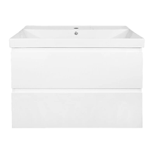 Тумба с раковиной Azario Мила CS00091365, 80 см, подвесная, белая матовая