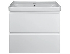 Тумба с раковиной Azario Мила CS00080142, 80 см, подвесная, белая матовая