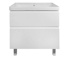 Тумба с раковиной Azario Мила Н CS00085831, 70 см, напольная, белая матовая
